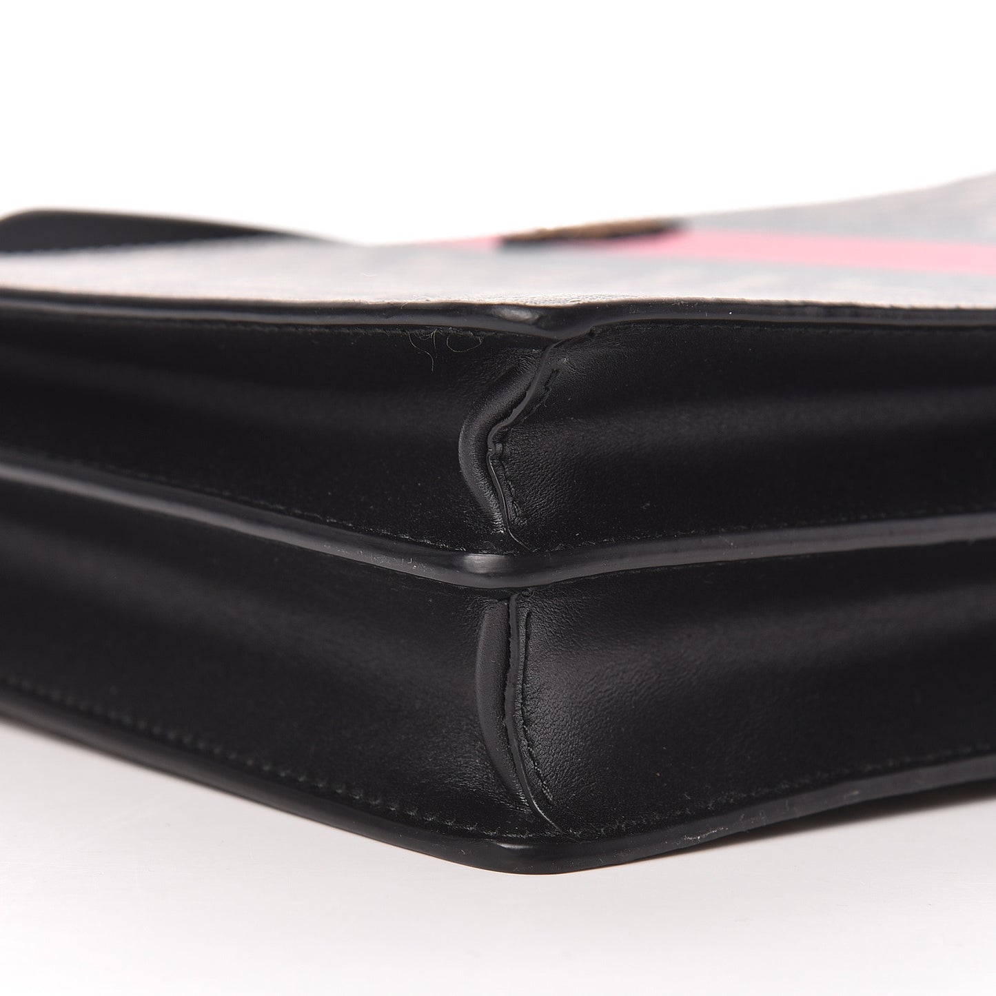 GG Supreme Monogram Caleido Web Messenger Beige Ebony