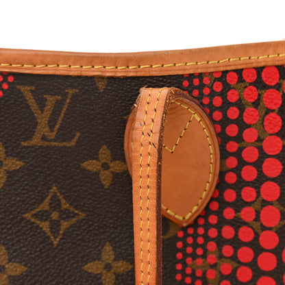 Louis Vuitton Monogram Kusama Waves Neverfull MM Red 19 of 24