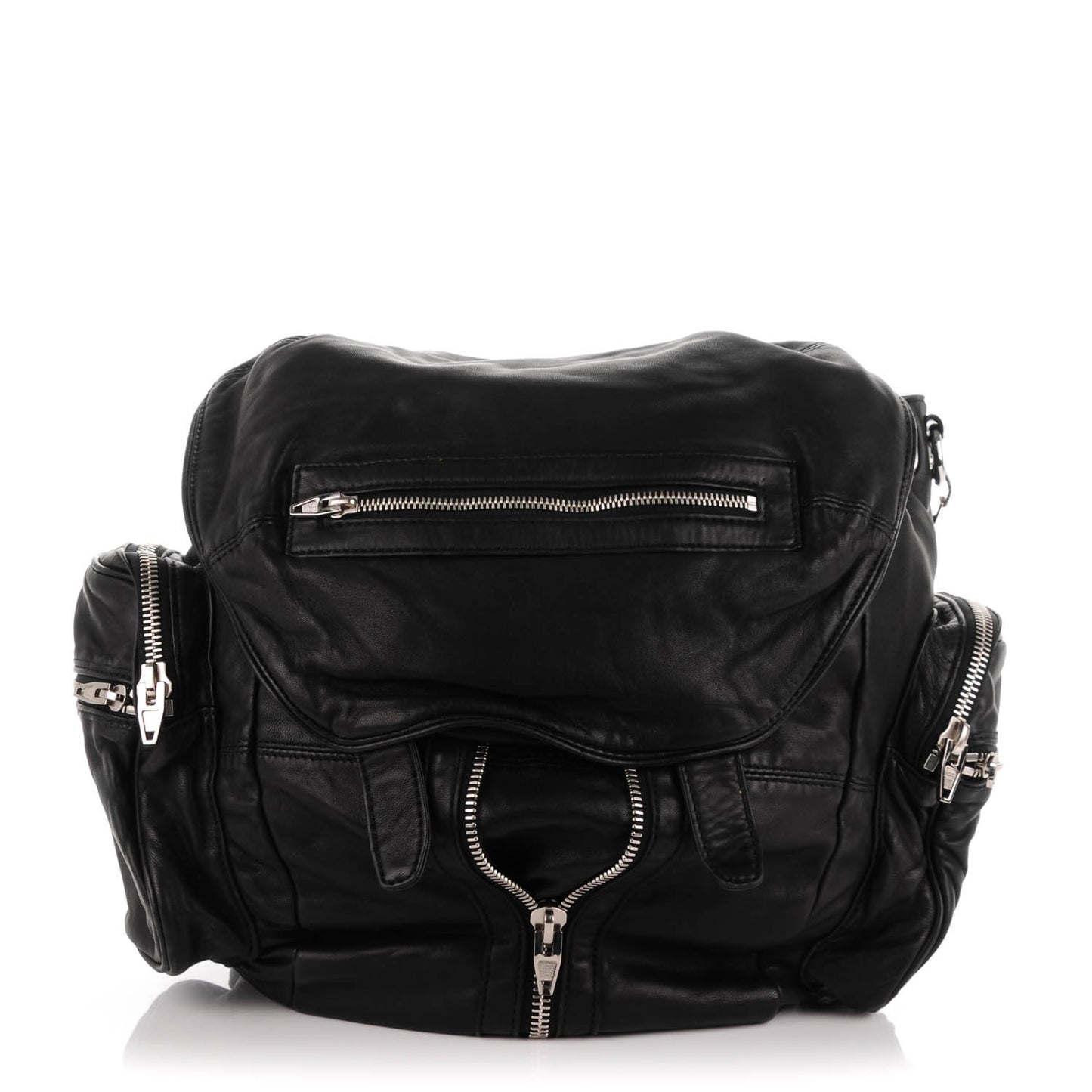 Lambskin Marti Backpack Washed Black Rhodium Hardware