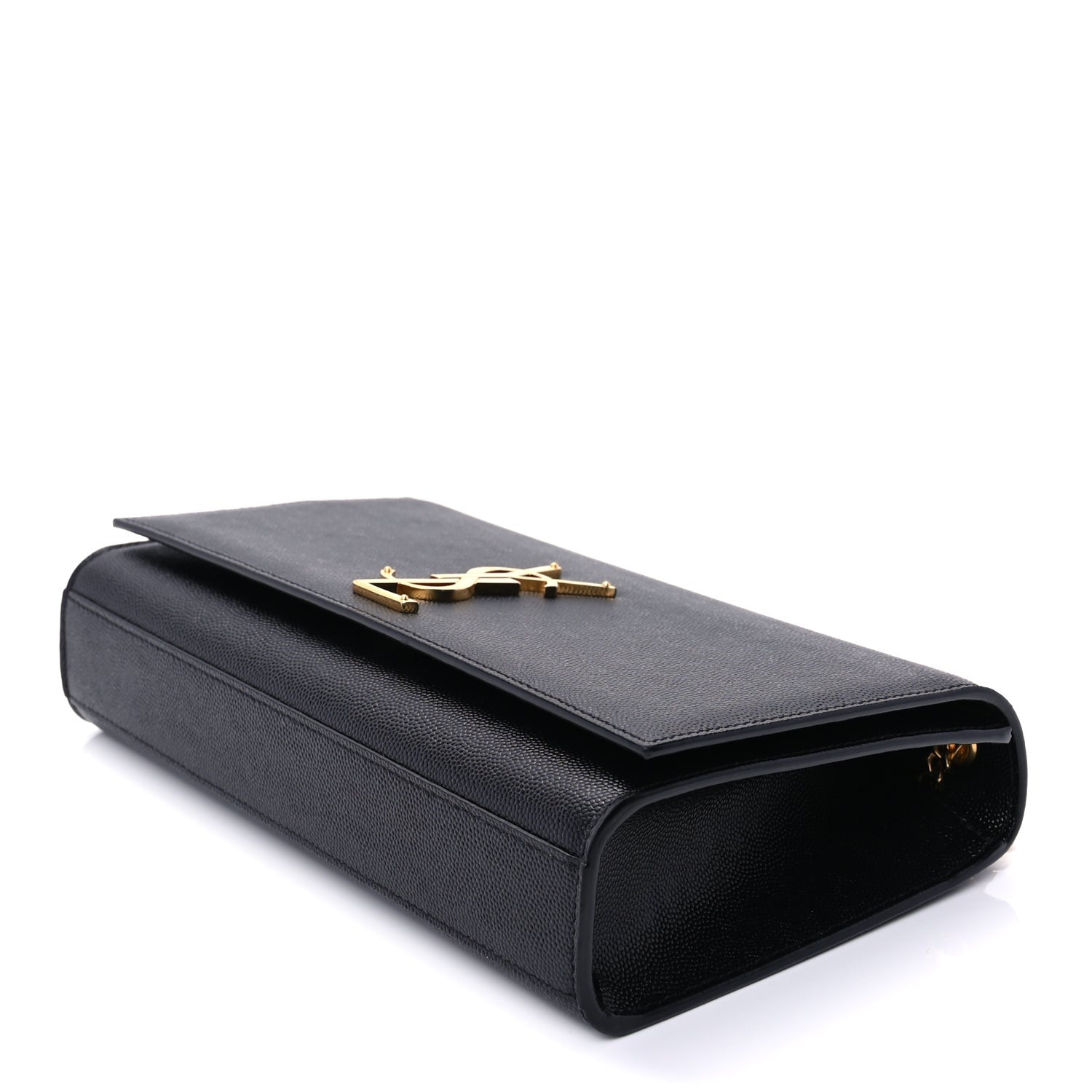 Saint Laurent Grain De Poudre Medium Classic Monogram Kate Satchel Black 8 of 8