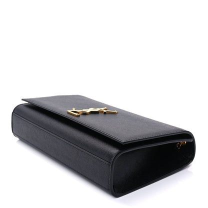 Saint Laurent Grain De Poudre Medium Classic Monogram Kate Satchel Black 8 of 8