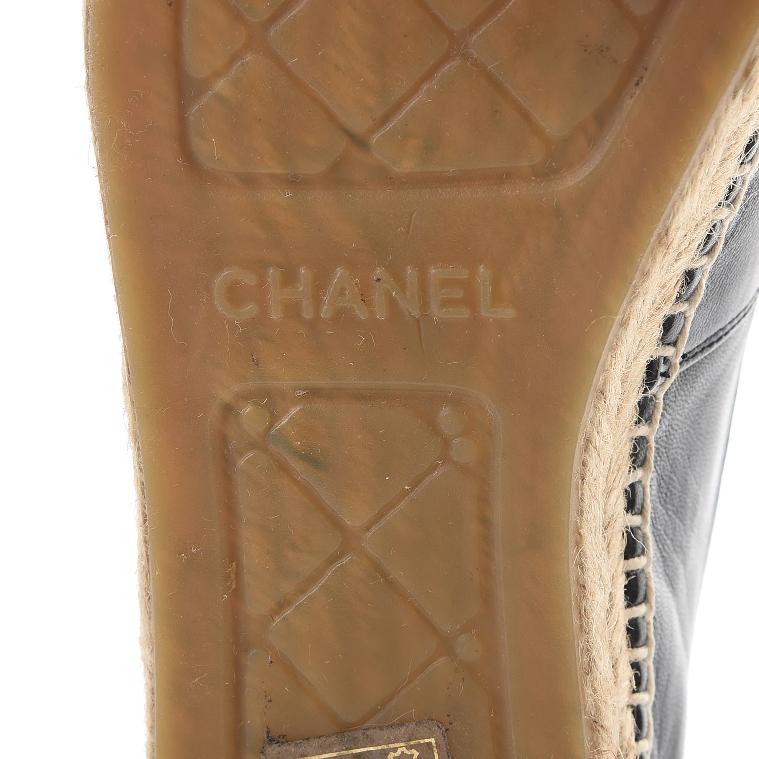 Chanel Lambskin CC Espadrilles 38 Black 8 of 17