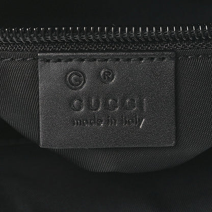 Gucci Techno Canvas Selleria Calfskin Web Small Flat Messenger Bag Black 6 of 13