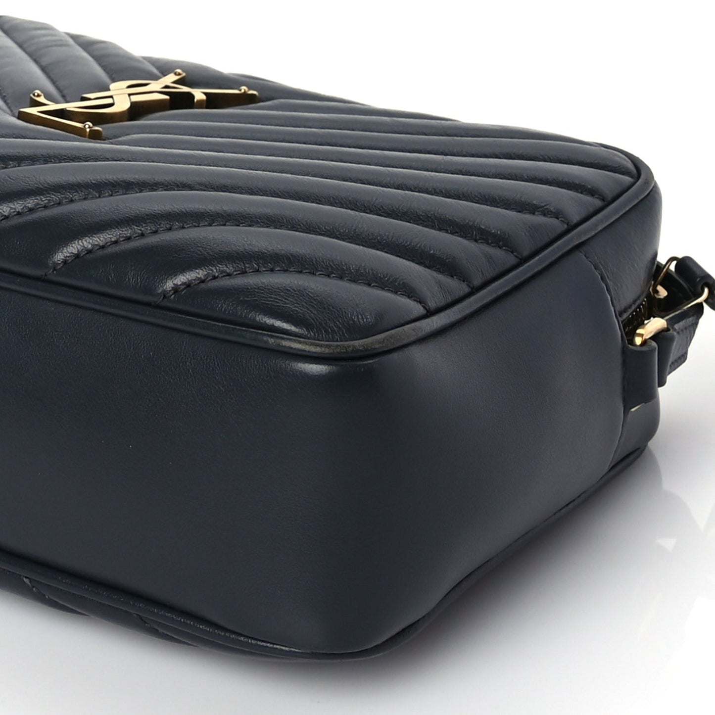 Calfskin Matelasse Monogram Lou Camera Bag  Navy