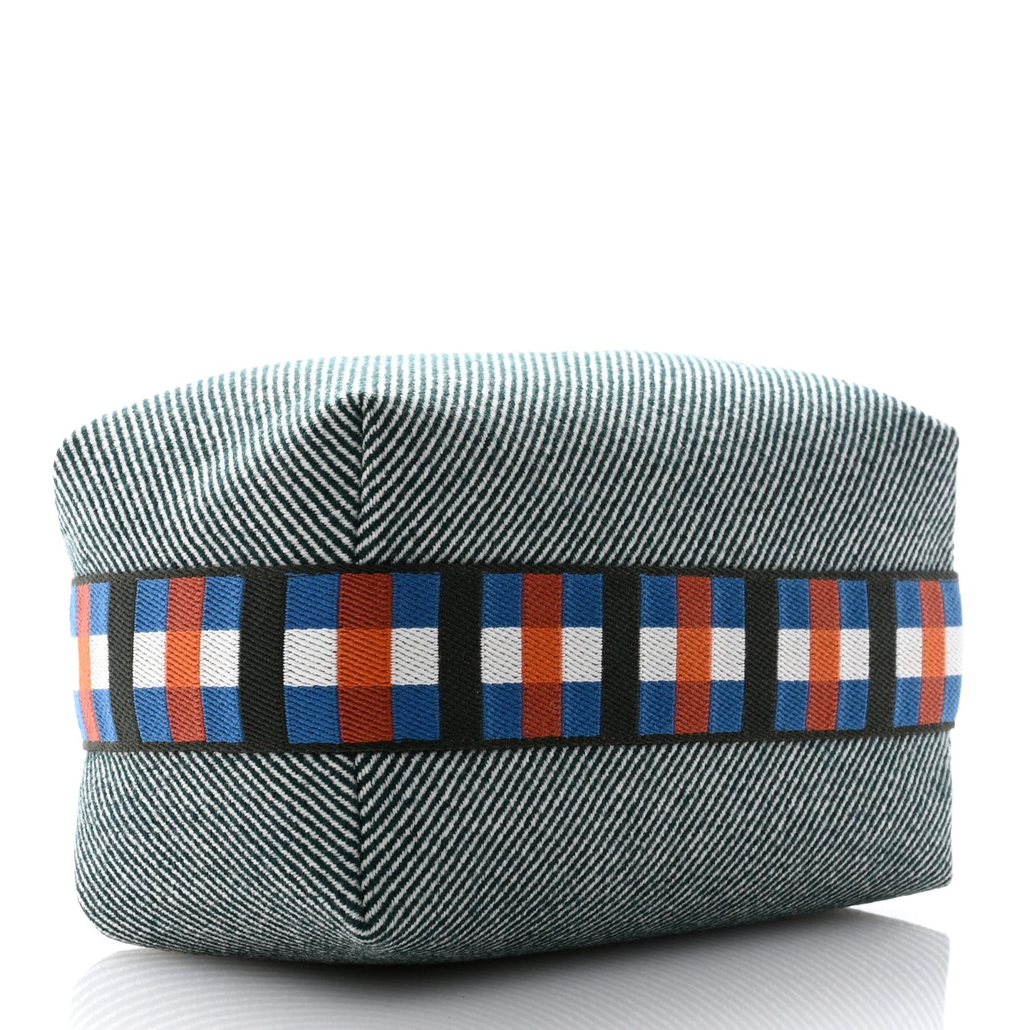 Wool Small Bride-A-Brac H Natte Pouch Vert Foret