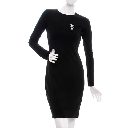 Chanel Pearl CC Drop Brooch Silver 2 of 5