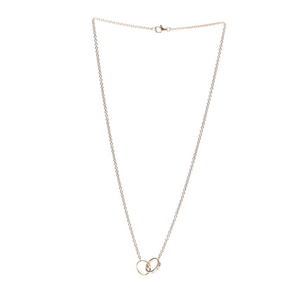 Cartier 18K Pink Gold Interlocking LOVE Necklace 4 of 8
