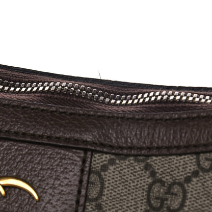 Gucci GG Supreme Monogram Web Small Ophidia Half Moon Hobo Brown 12 of 12