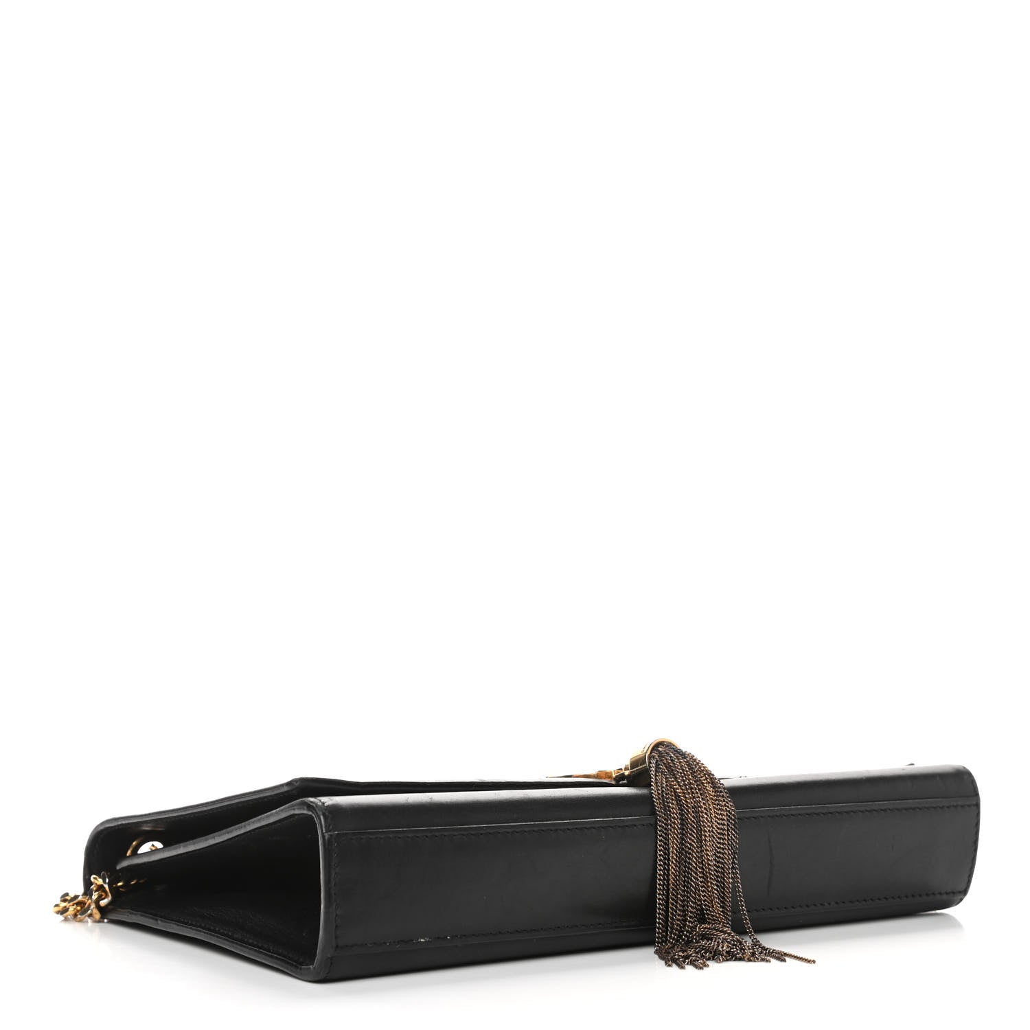 Saint Laurent Smooth Calfskin Medium Classic Monogram Kate Tassel Satchel Black 3 of 8