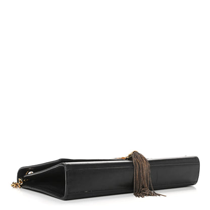 Saint Laurent Smooth Calfskin Medium Classic Monogram Kate Tassel Satchel Black 3 of 8
