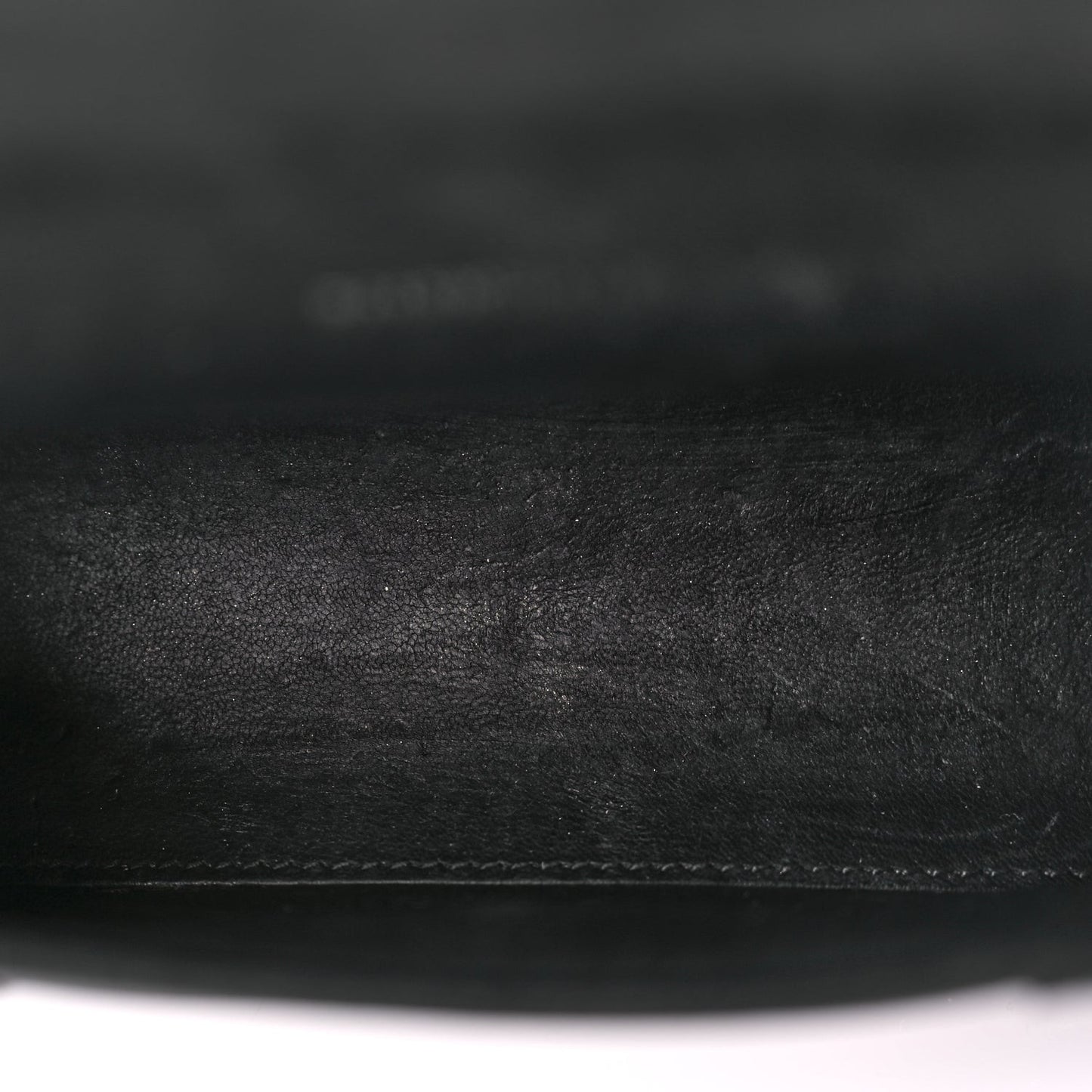 Grained Calfskin Hourglass Top Handle Bag XS Black