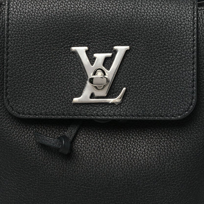 Louis Vuitton Calfskin Lockme Backpack Black 7 of 7