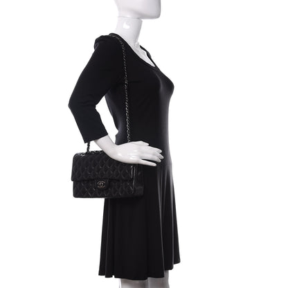 Chanel Lambskin Quilted Medium Double Flap Black 2 of 13