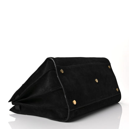 Saint Laurent Suede Large Sac de Jour Carryall Black 4 of 10