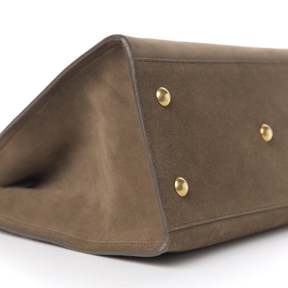 Saint Laurent Suede Small Classic Y Cabas Fog 9 of 11