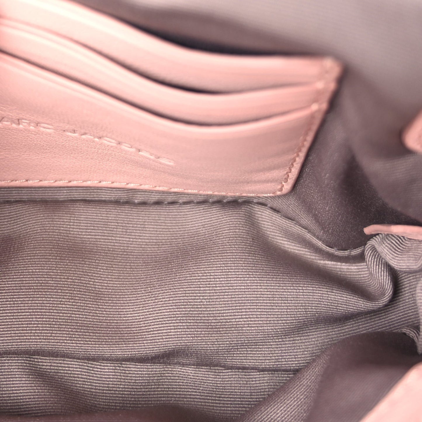 Lambskin Quilted Medium J Marc Shoulder Bag Rose