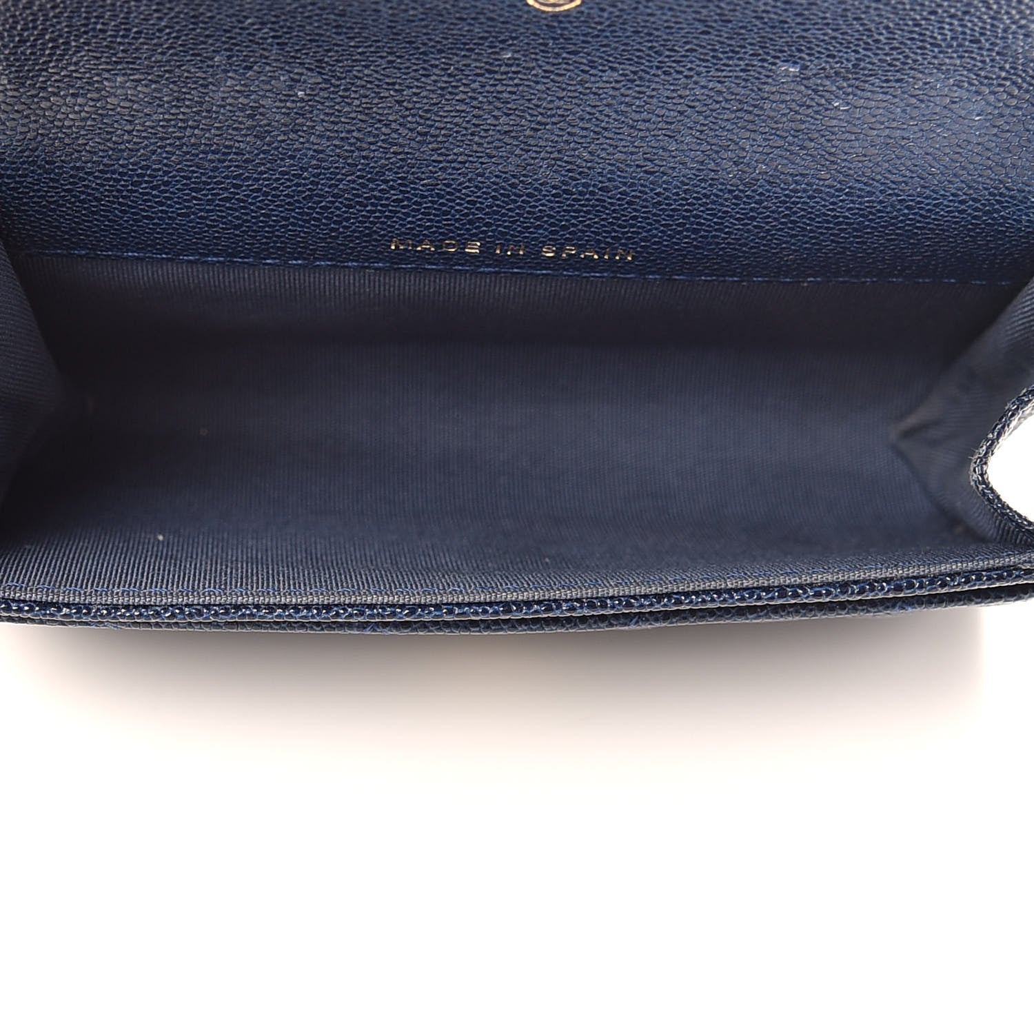 Chanel Caviar Quilted Boy Flap Card Holder Blue 5 of 8