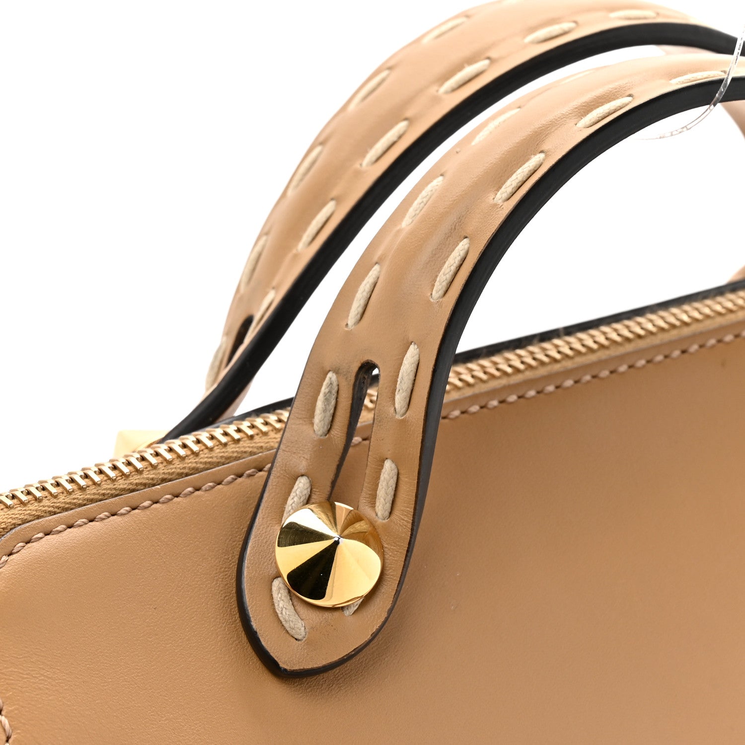 Fendi Vitello King Elaphe Python Print Logo Medium By The Way Boston Bag Miele Scuro Makeup 14 of 15