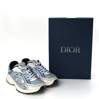 Christian Dior Technical Mesh Calfskin Mens B30 Sneakers 43 White Blue 9 of 9