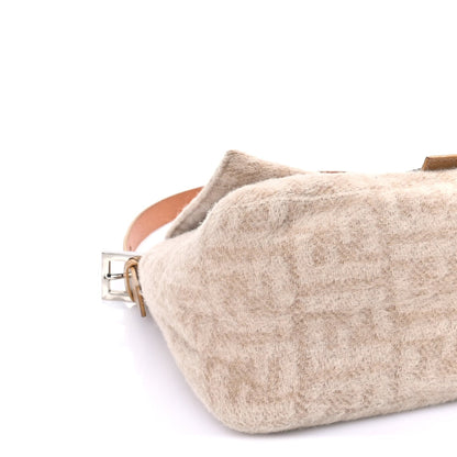 Fendi Wool Zucca Mama Baguette Beige 7 of 8