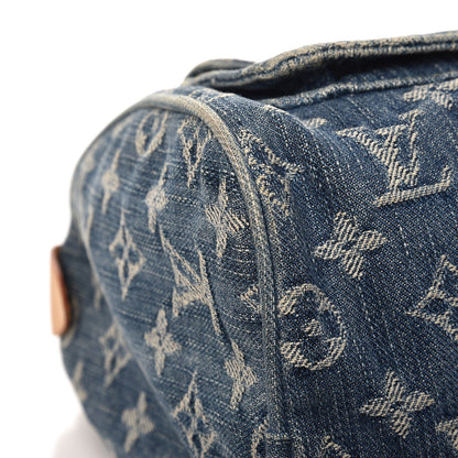 Louis Vuitton Monogram Denim Neo Speedy Blue 9 of 14