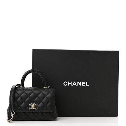 Chanel Caviar Quilted Extra Mini Coco Handle Flap Black 11 of 11