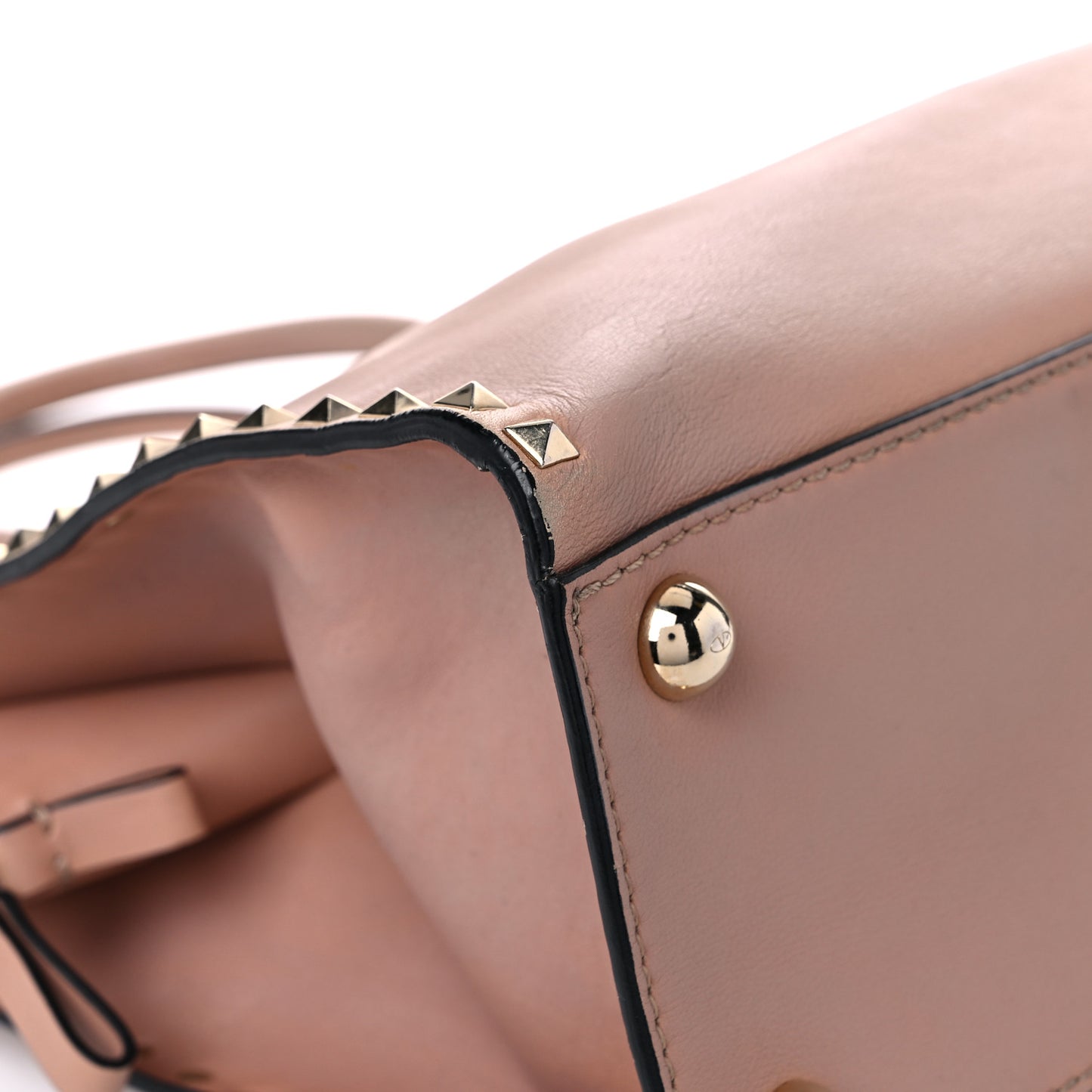 Vitello Rockstud Dome Shopper Soft Noisette