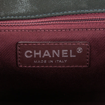 Chanel Iridescent Calfskin In The Mix Medium Flap Dark Green 6 of 7