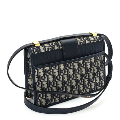 Christian Dior Oblique 30 Montaigne Flap Bag Blue 2 of 8