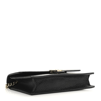 Gucci Dollar Calfskin Interlocking G Chain Wallet Black 4 of 9