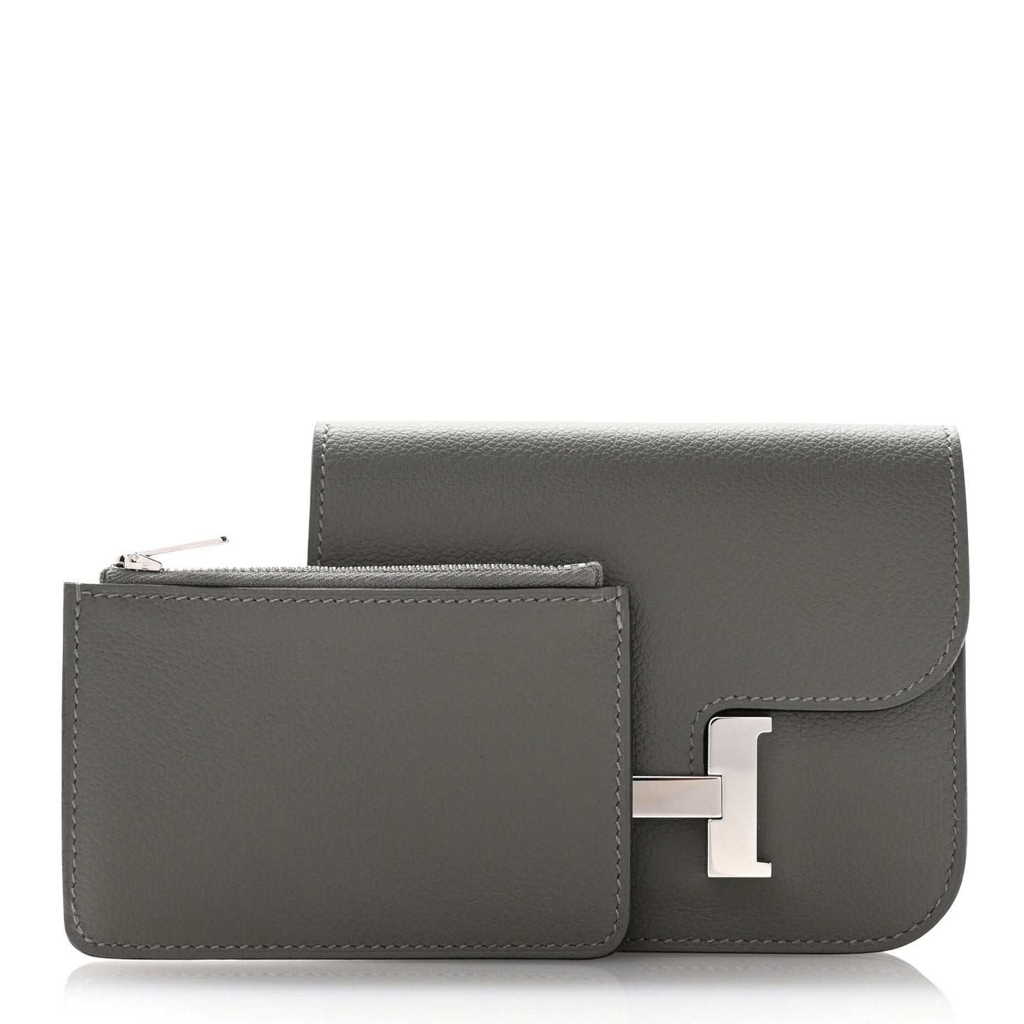 Evercolor Constance Slim Wallet Gris Meyer
