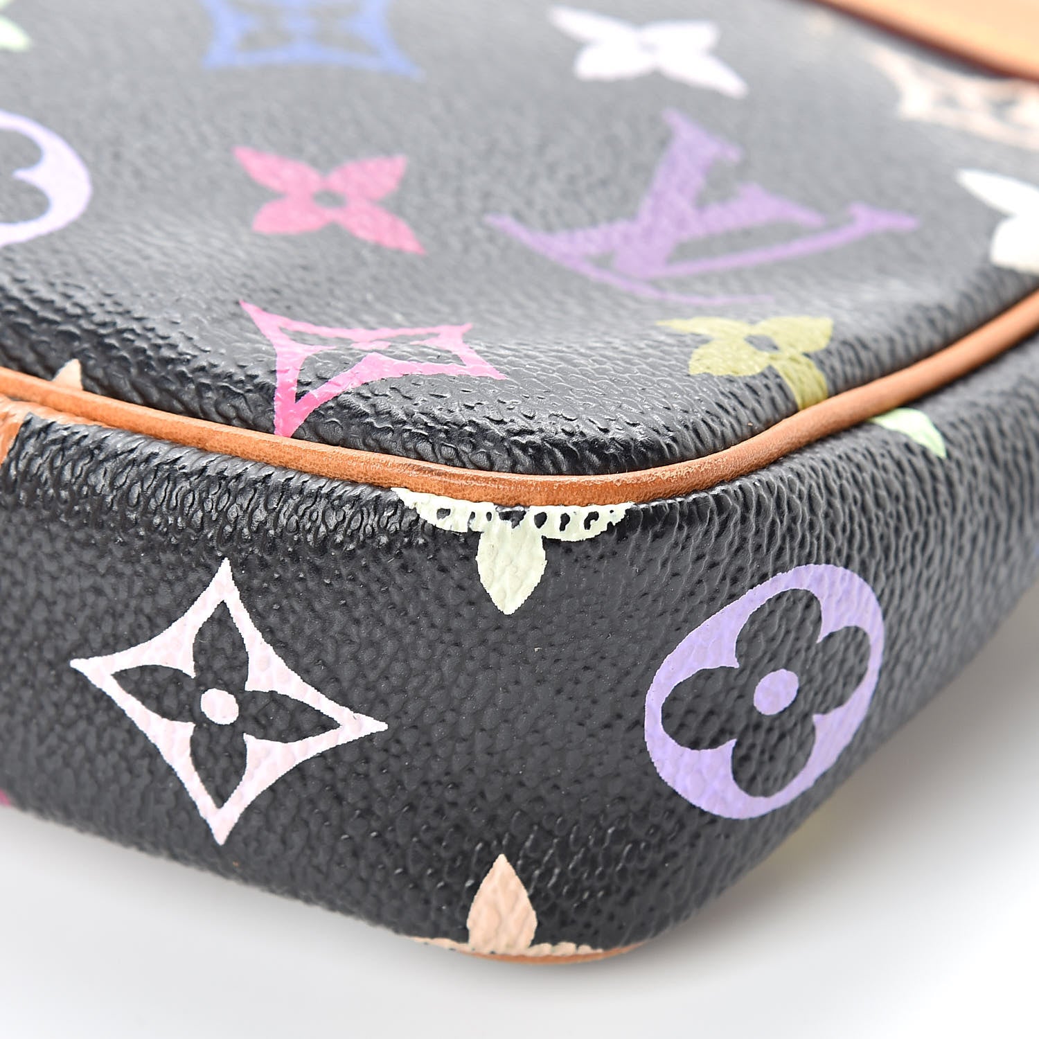 Louis Vuitton Monogram Multicolor Pochette Accessories Black 10 of 15