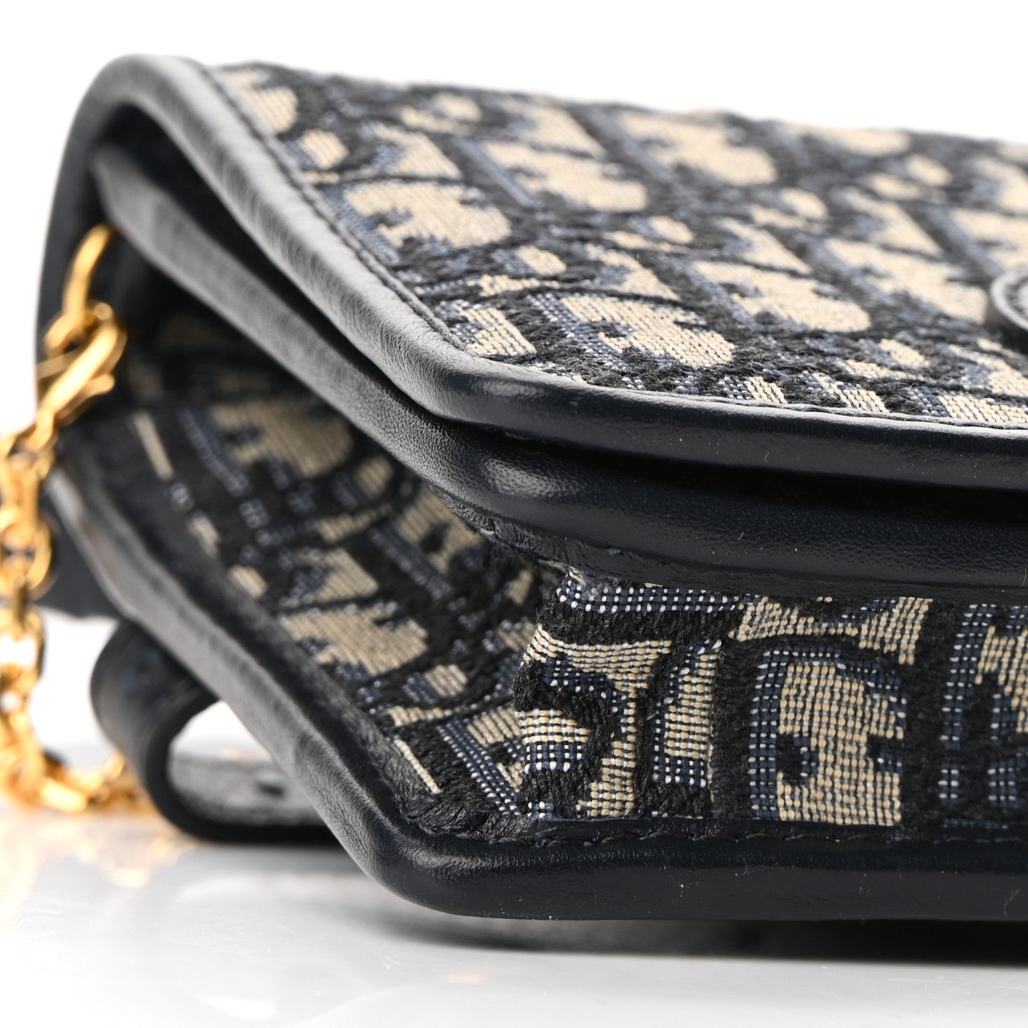 Christian Dior Oblique 30 Montaigne 2-In-1 Pouch Blue 8 of 10