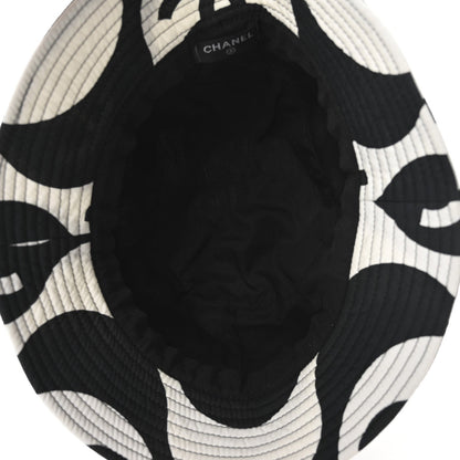 Chanel Cotton CC Bucket Hat Black White 7 of 7