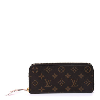 Louis Vuitton Monogram Clemence Wallet  Rose Ballerine 1 of 7