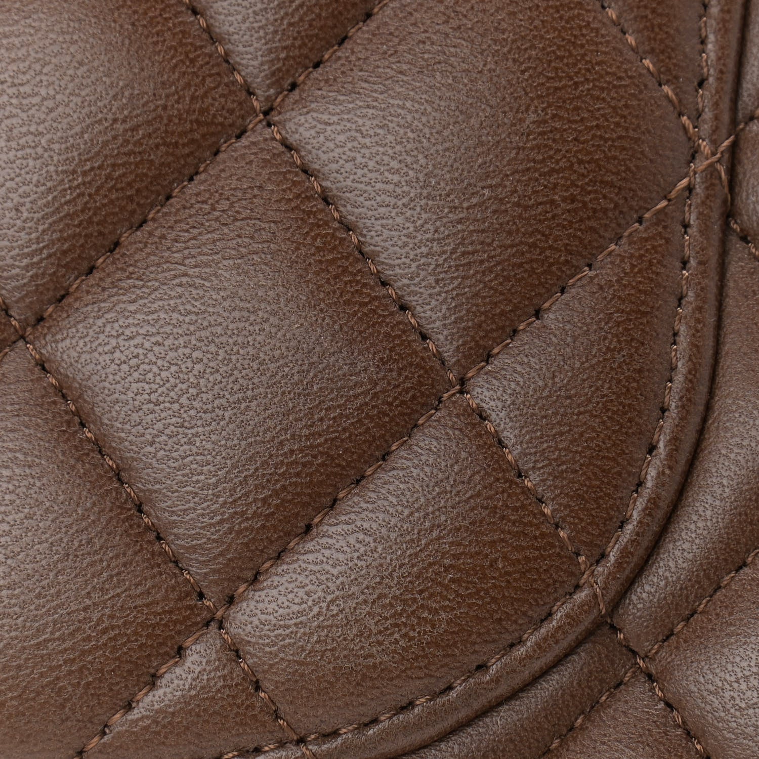 Chanel Lambskin Quilted Medium Double Flap Brown 17 of 18