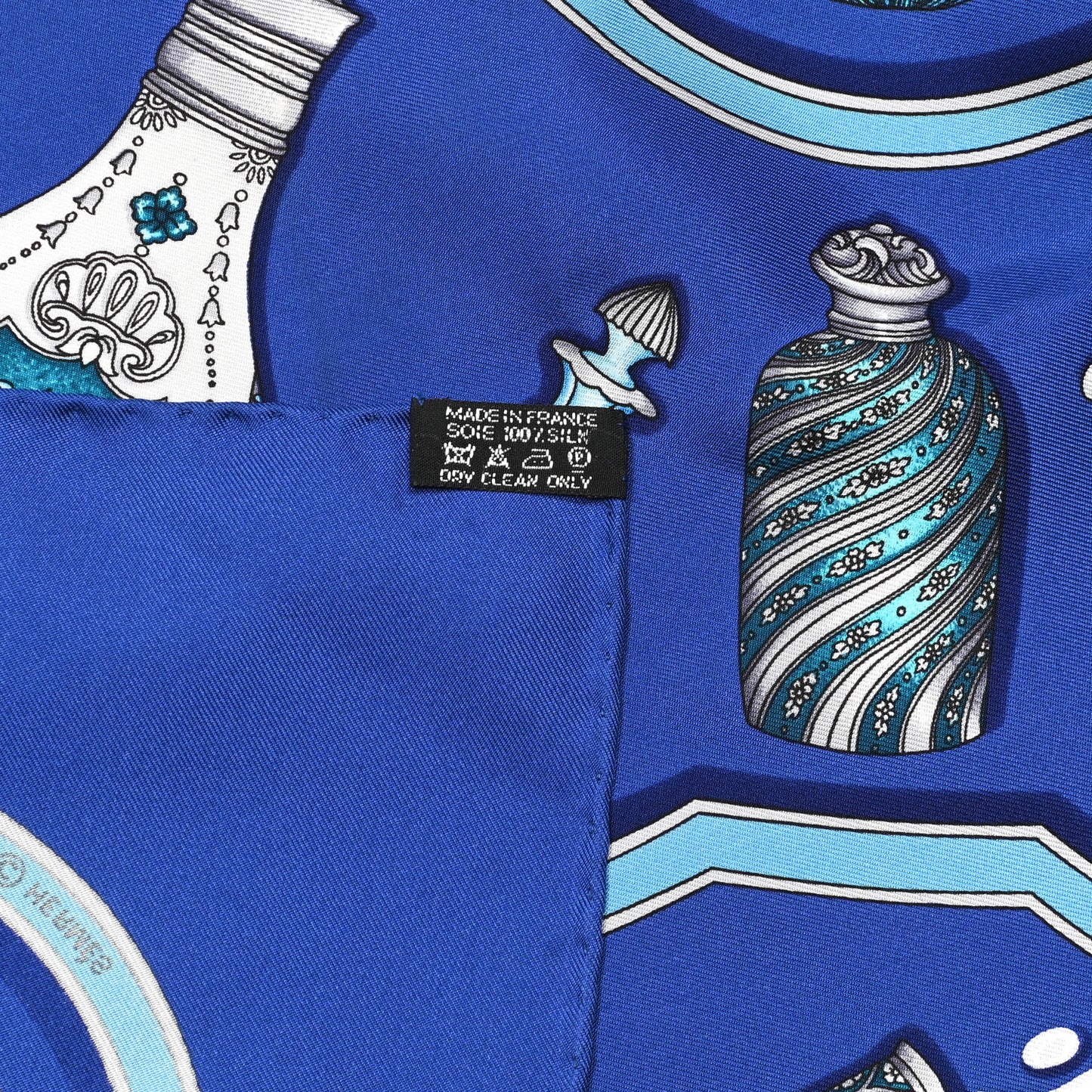 Silk Qu Importe Le Flacon Scarf 90 Bleu