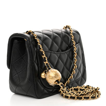 Chanel Lambskin Quilted Mini Pearl Crush Flap Black 3 of 11