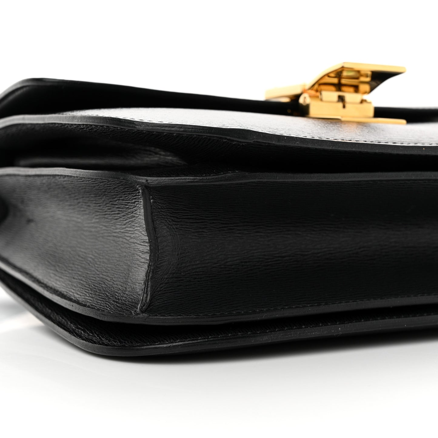 Liege Calfskin Medium Classic Box Flap Bag Black