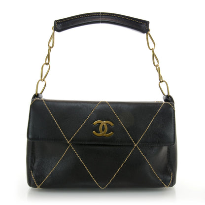 Chanel Diamond Stitch Surpique Bag Black 1 of 8