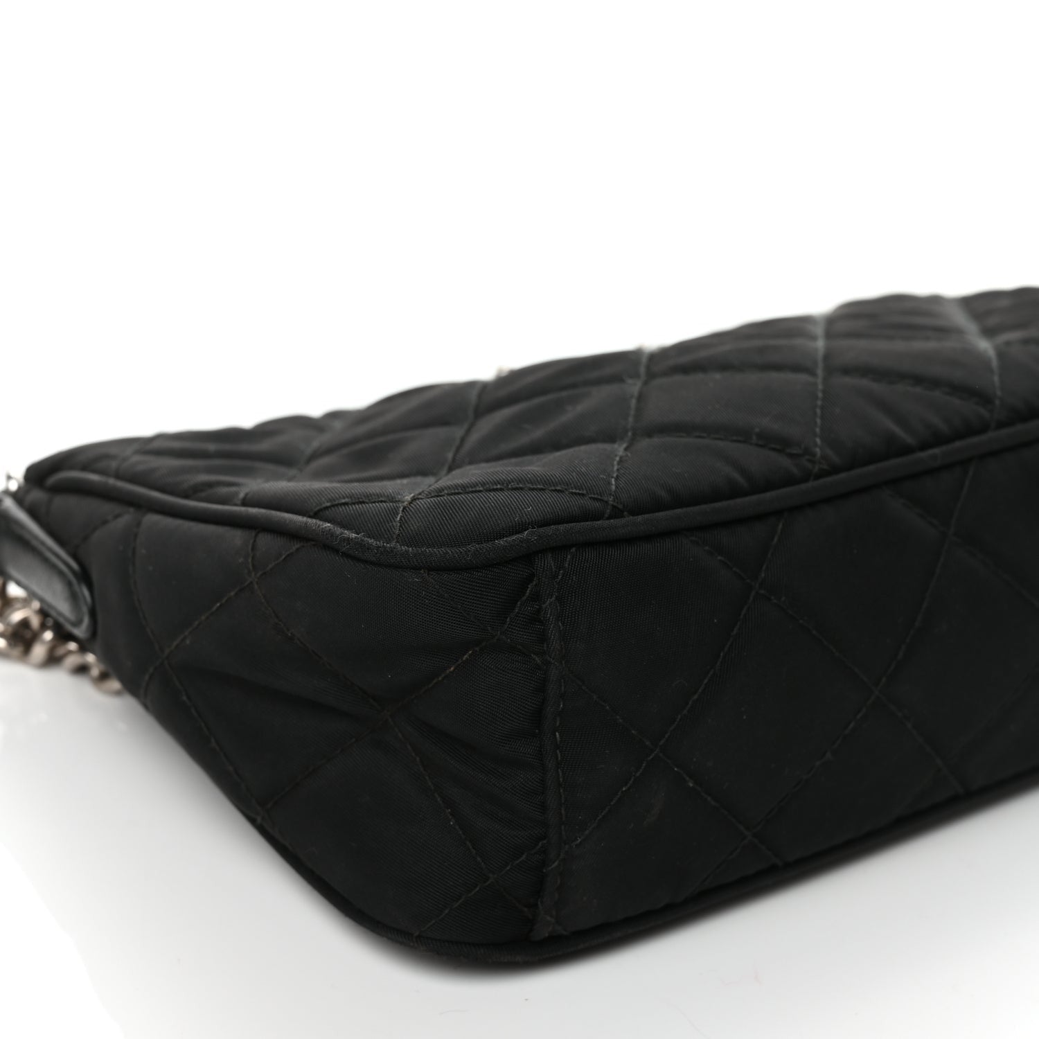 Prada Nylon Tessuto Impuntu Quilted Crossbody Bag Black 7 of 9