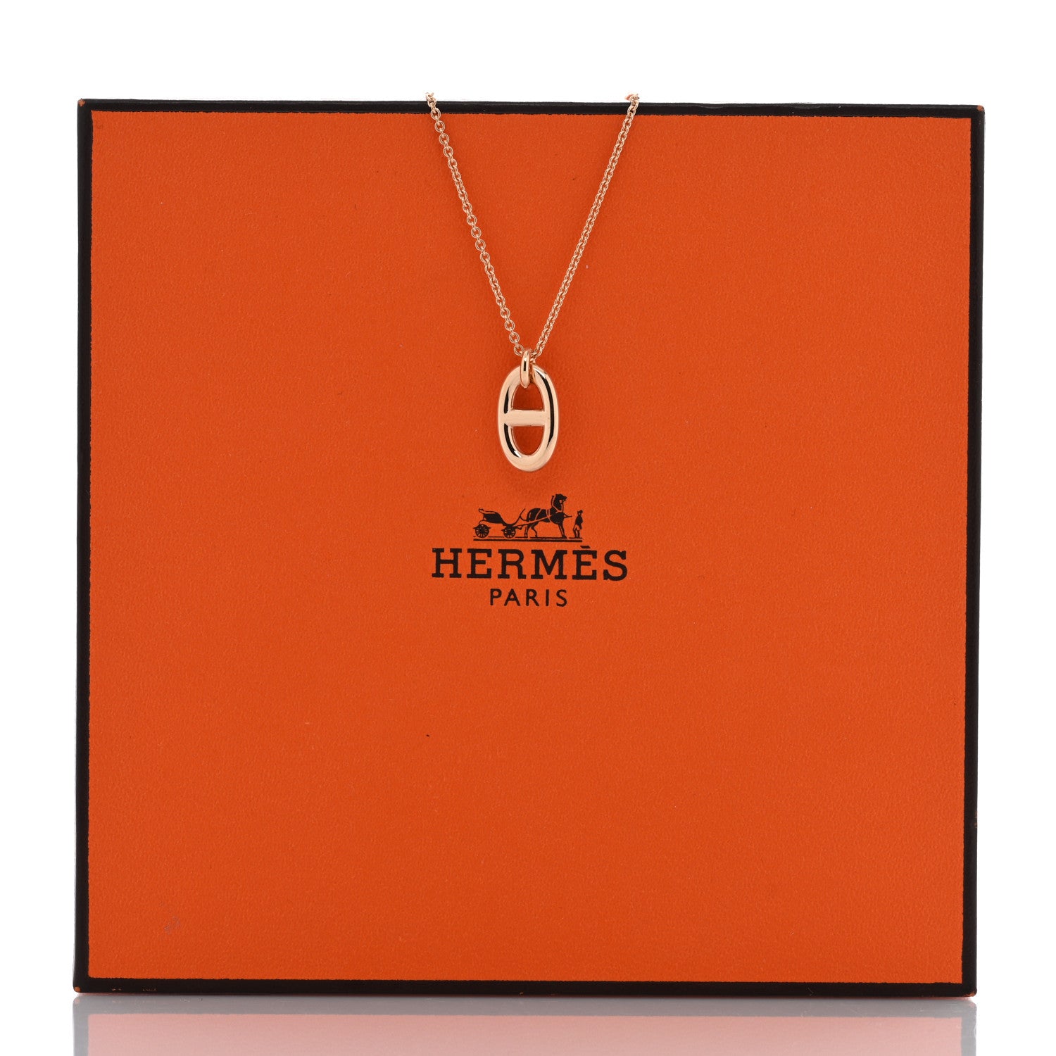 Hermes 18K Rose Gold PM Farandole Pendant Necklace 6 of 6