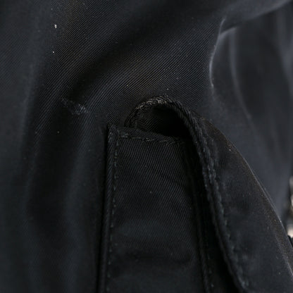 Prada Nylon New Vela Studded Backpack Black 9 of 11