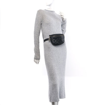 Chanel Grained Calfskin Quilted Waist Belt Bag Black 2 of 7