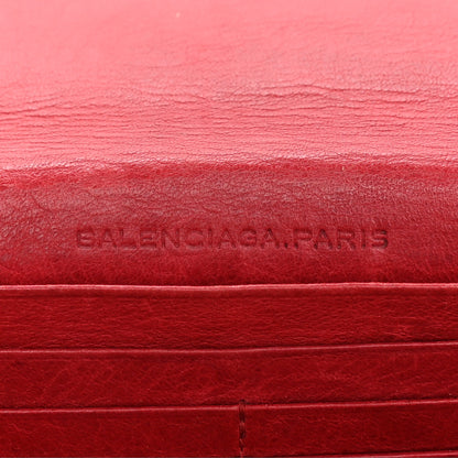 Balenciaga Agneau Classic Hardware Money Wallet Rose Thulian 7 of 7
