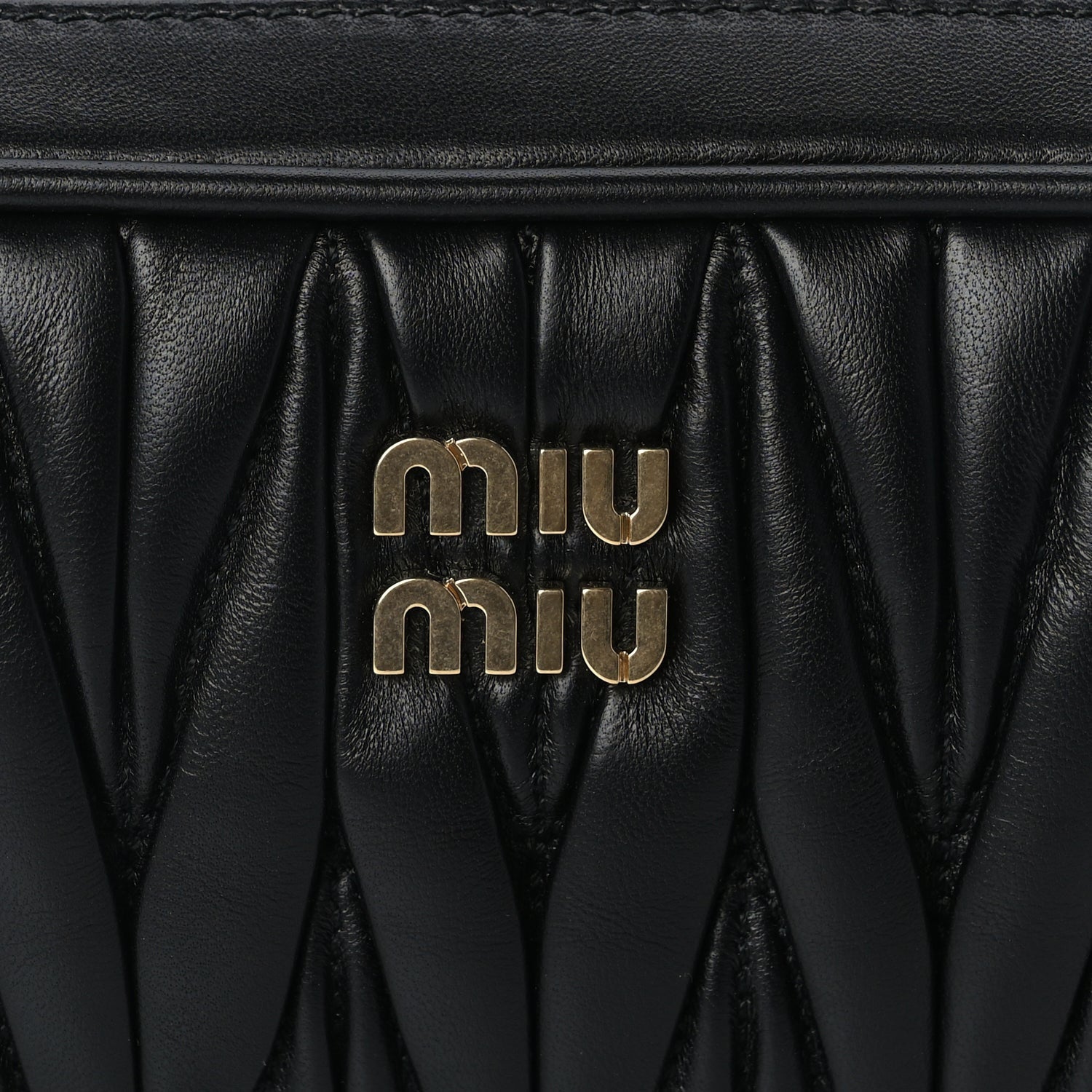 Miu Miu Nappa Matelasse Pouch Black 6 of 8