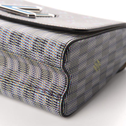 Louis Vuitton Calfskin Monogram LV Pop Twist Shoulder Bag MM Blue 7 of 10