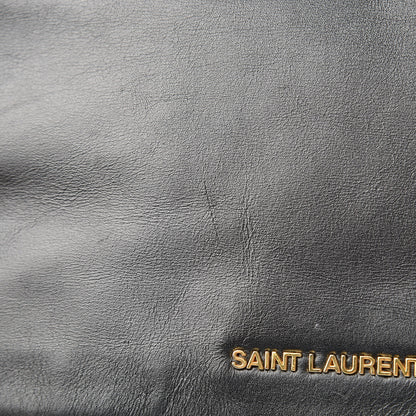 Saint Laurent Smooth Calfskin Letters Fold-Over Clutch Black 11 of 11