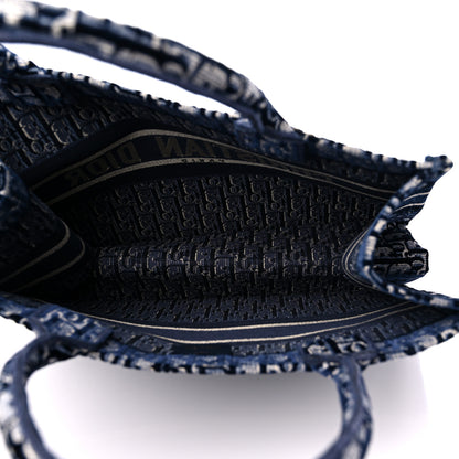 Christian Dior Oblique Velvet Medium Book Tote Blue Multicolor 5 of 18