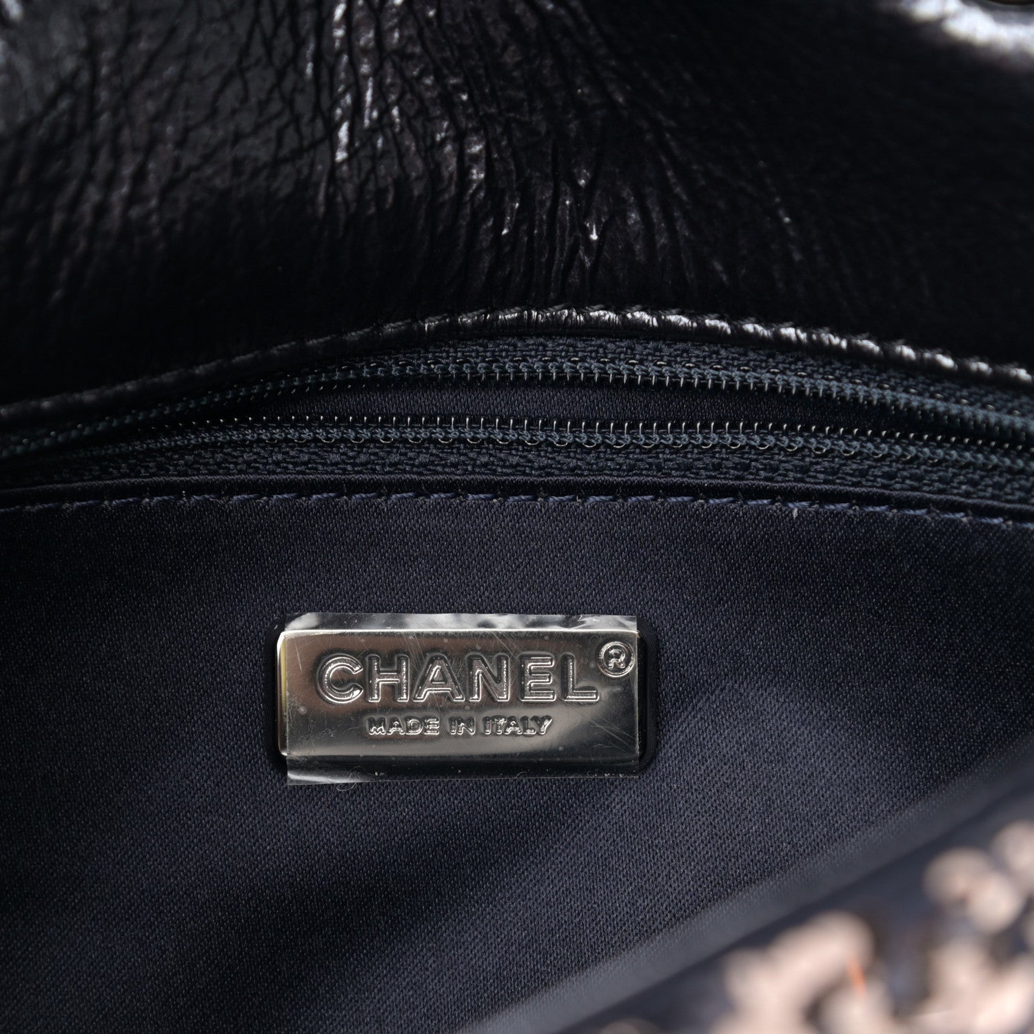 Chanel Sequin Mini Rectangular Flap Blue Gold 6 of 11